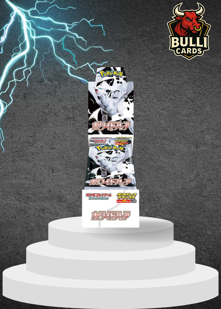 Pokemon TCG White Flare Japanese Deluxe Booster Box with 1 Art Rare Card