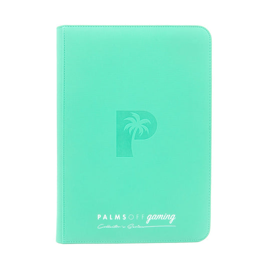 Palms Off Gaming Collector's Series 9 Pocket Zip Binder (Turqoise) NEW