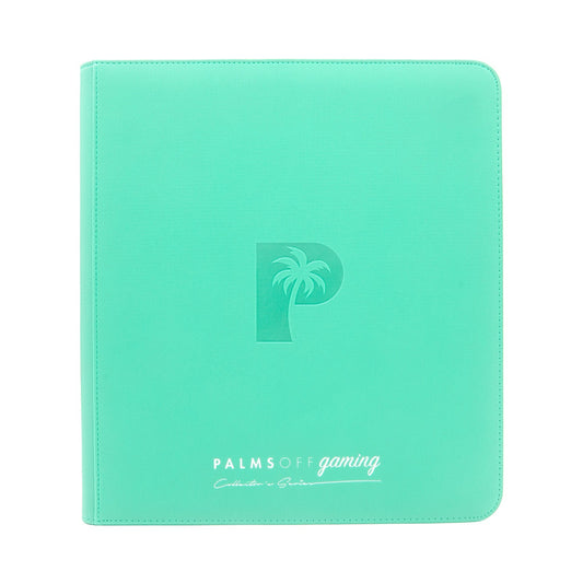 Palms Off Gaming Collector's Series 12 Pocket Zip Binder (Turquoise) NEW