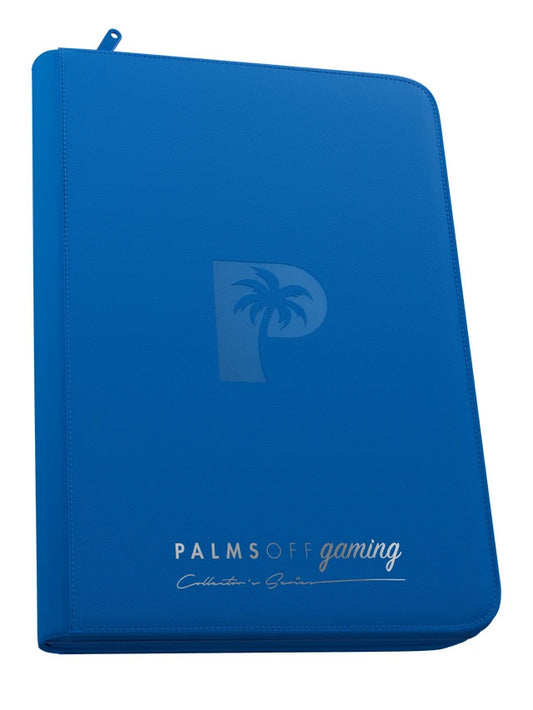 Palms Off Gaming - Collector's Series TOP LOADER Zip Binder Blue  216 Slot
