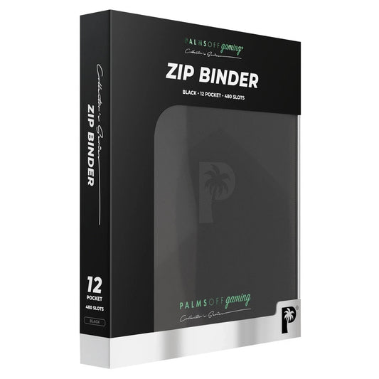 Palms Off Gaming Collector's Series 12 Pocket Zip Binder (Black) NEW
