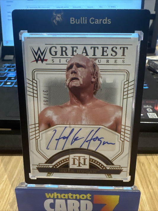 Hulk Hogan 2024 WWE National Treasures Greatest Signatures Auto Gold /99 #WG-HHG