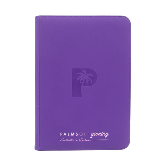 Palms Off Gaming Collector's Series 9 Pocket Zip Binder (Purple) NEW