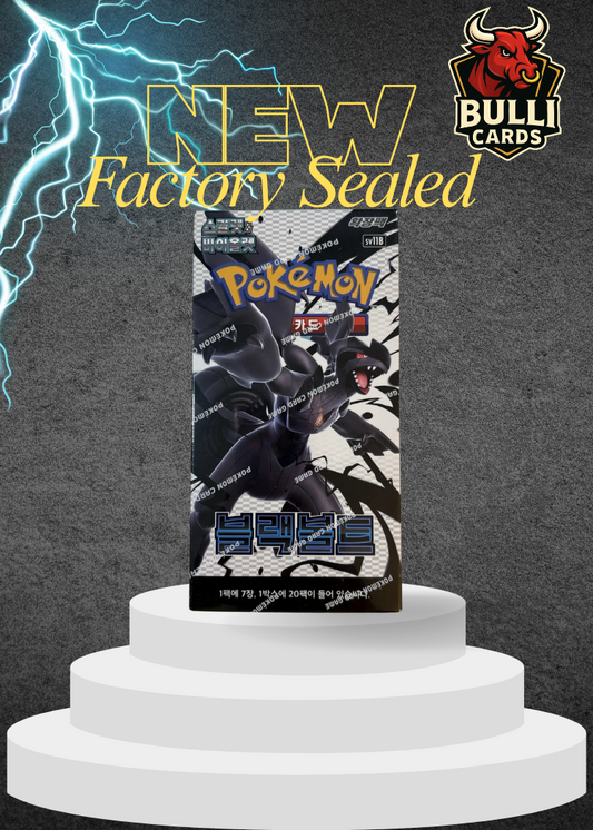 Pokemon TCG Black Bolt Booster Box Korean Brand New & Sealed