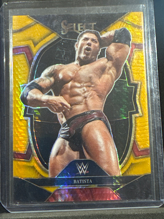2023 Panini Select WWE BATISTA Concourse GOLD Lucky Envelopes 7/8