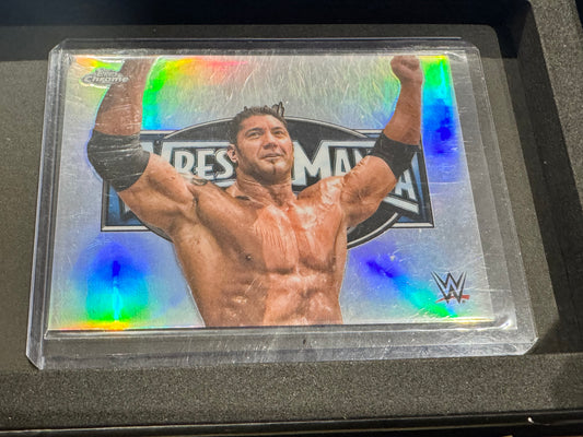 2025 WWE Topps Chrome Batista SSP Case Hit Wrestlemania