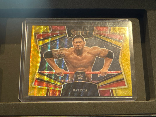 2023 WWE Panini Select Batista Snapshots Insert Gold Flash 7/10